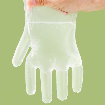 100 Stück/Box Latexfreie Handschuhe Tpe Einweghandschuhe Transparente rutschfeste Säure Arbeitssicherheit Lebensmittelqualität Haushaltsreinigungshandschuhe
