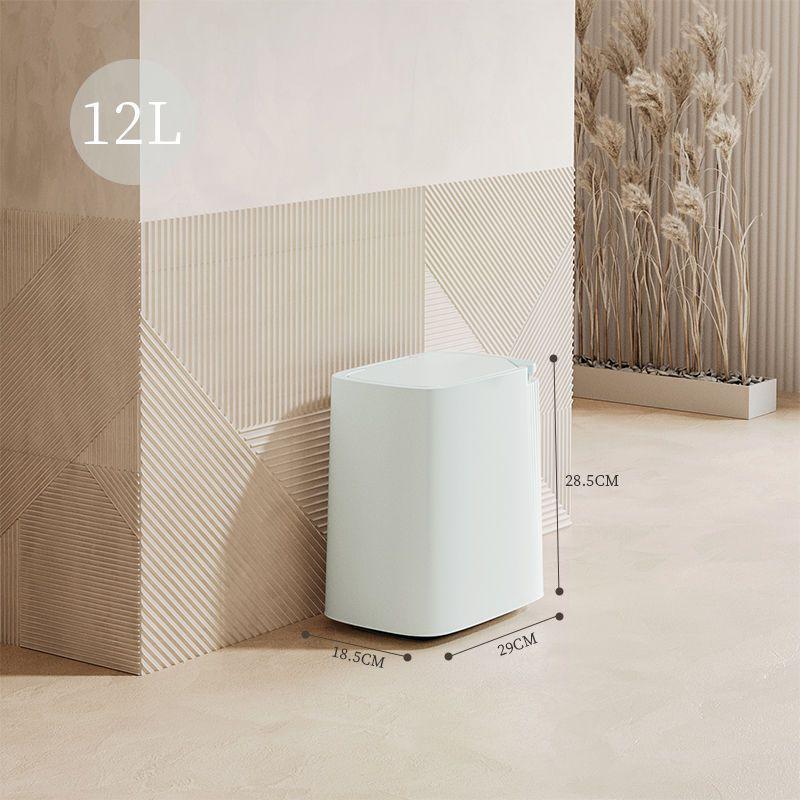 Light Luxury Pop-Up Lid Trash Can for Bathroom, Kitchen & Living Room - Large Capacity