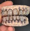 Top 6 Bottom 6 Hop Hop Iced Out VVS Invisible Setting Princess Cut Custom VVS Moissanite Diamond Grillz