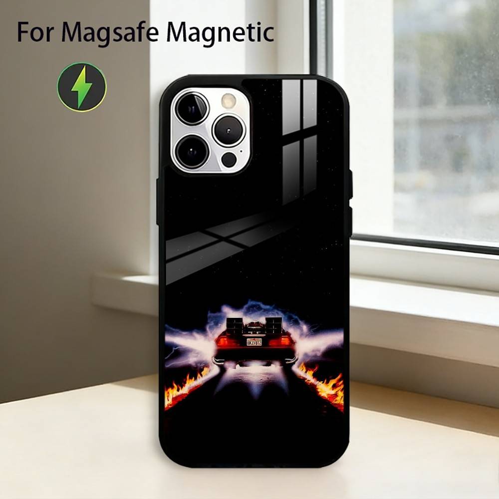 Movie Back To The F-Future Phone Case For iPhone17,16,15,14,13,12,11 Plus,Pro Magnetic with Magsafe Wireless Charging