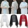 Multicolored Women Shawl With Tassel Wedding Bridal Shawl Wedding Accessories Fashion Scarf  Women
