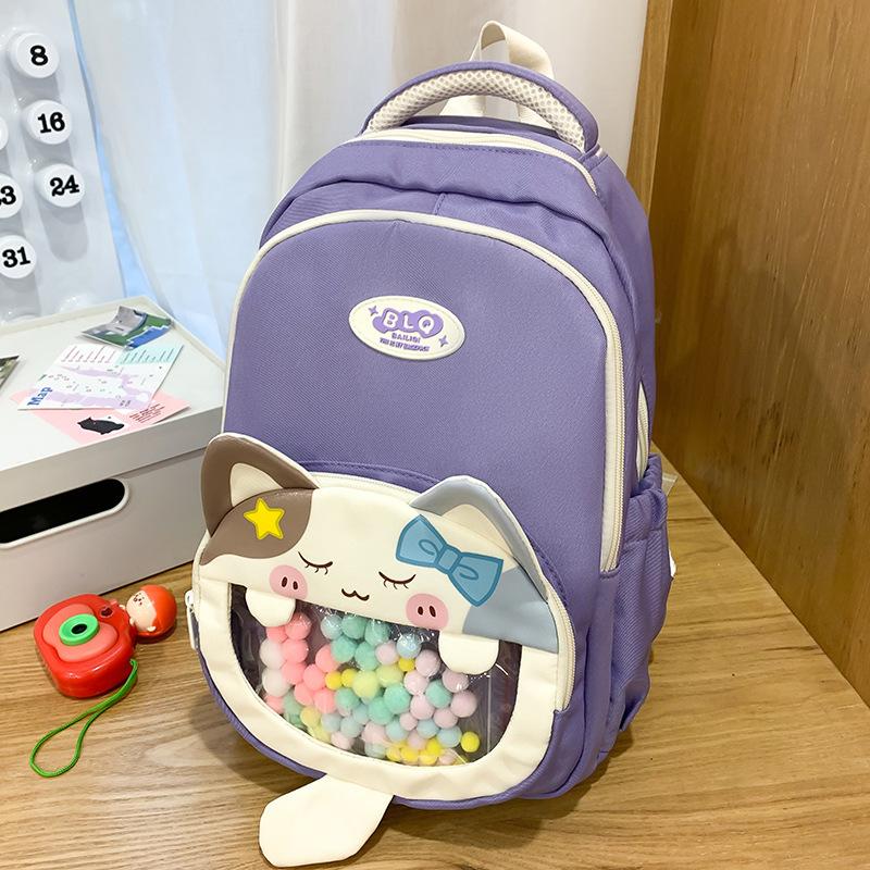 Children's Schoolbag, Primary School Students and Girls Are Cute and High-value Cats, Kindergarten Small Backpacks, Fashionable Backpacks.