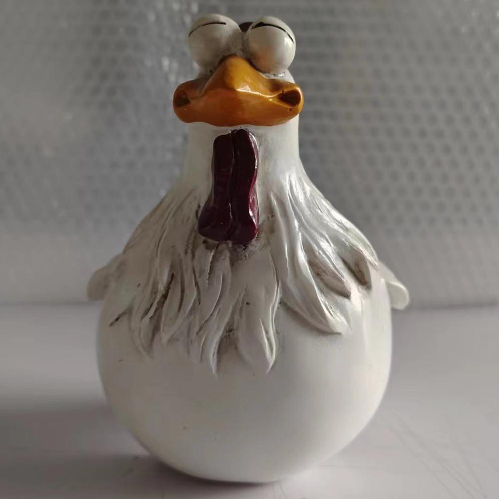 

Забавный декор для куриного забора, статуи, сад из смолы, фермерский двор, курица, скульптура, художественное ремесло, двор, новоселье, украшение для дома