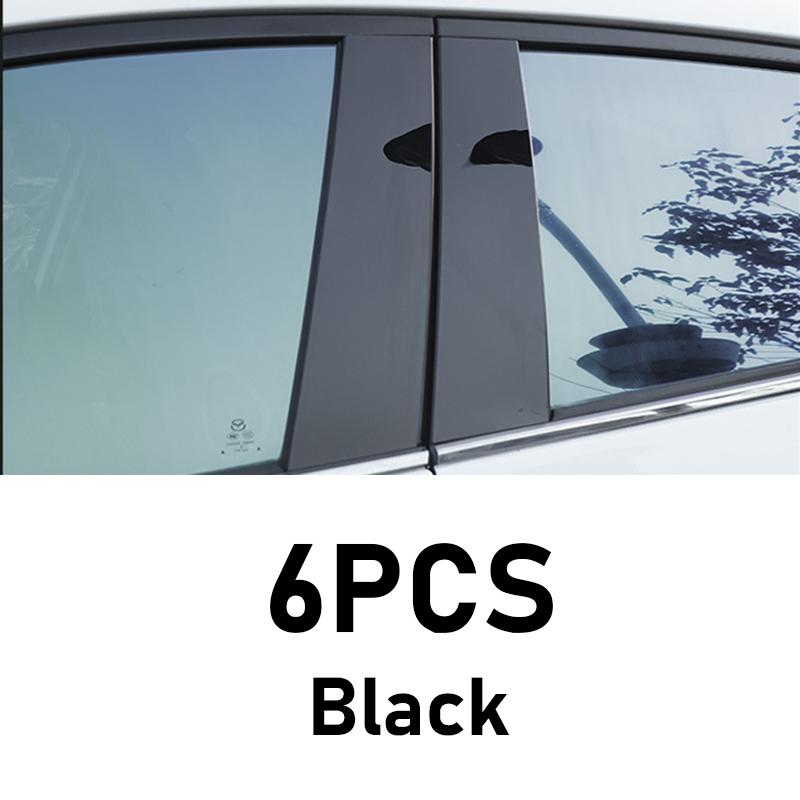 6PCS Car Window Trim Covers For Genesis GV60 Accessories JW1 2021~2025 2022 2023 2024 B C Column Pillar Black Film Sticker Tools