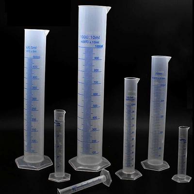 Plastic Measuring Cylinder Laboratory Test Graduated Trial Liquid Tube