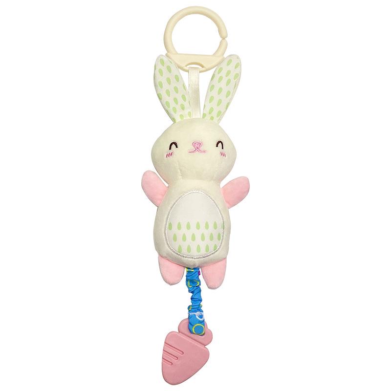 Baby Animal Cartoon Plush Rattle & Wind Chime for Car or Crib