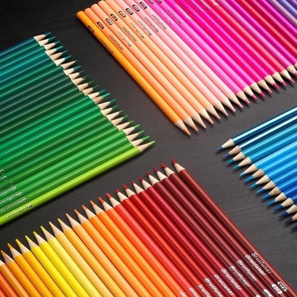 24/36/48/72 kolorowe kredki akwarelowe, rozpuszczalne w wodzie kredki dla studentów sztuki, kolorowanie szkiców