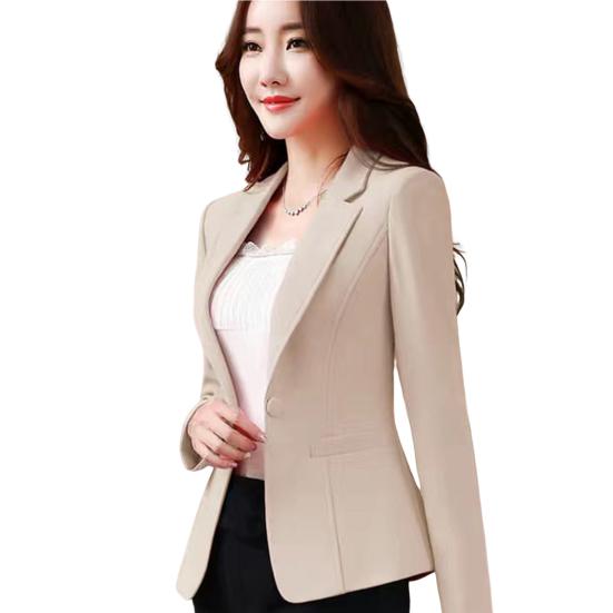 Dámský kabátek Jemné prošívání Oblékání Temperament Slim Fit Kabát s límečkem na denní nošení