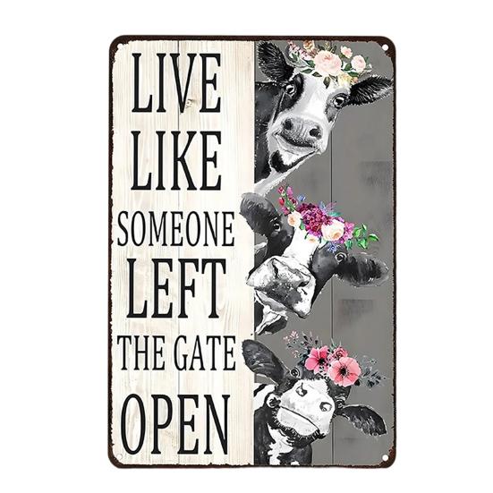 

Vintage Welcome Sign Wall Decoration Rusty Metal Wall Art Plaque Indoor Outdoor Home Office Living Room Decorative Sign A