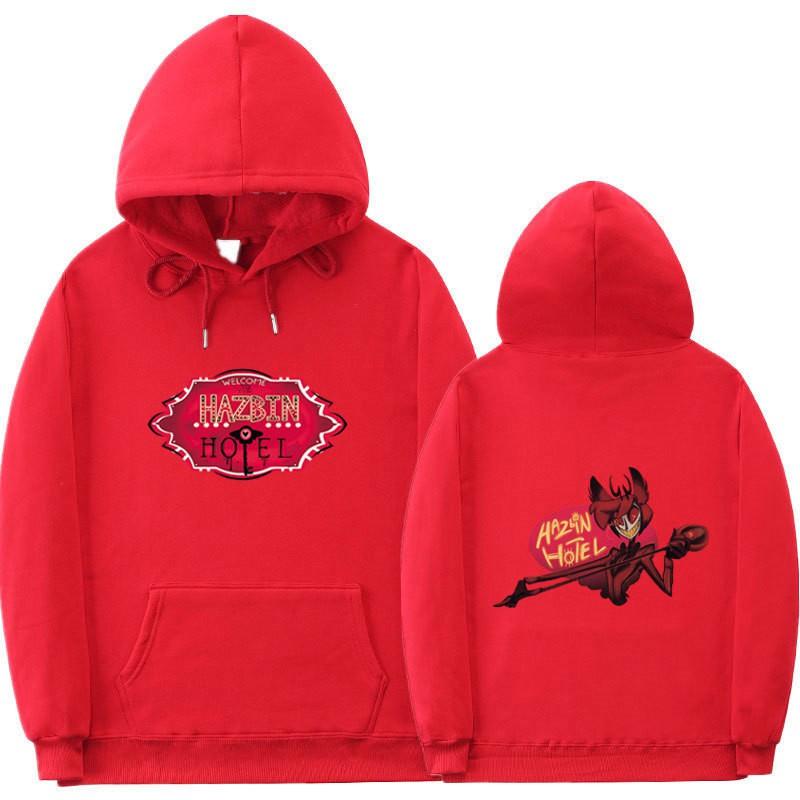 Hazbin Hotel Hoodie Unisex Oversized Cotton Sweatshirt Casual Wear