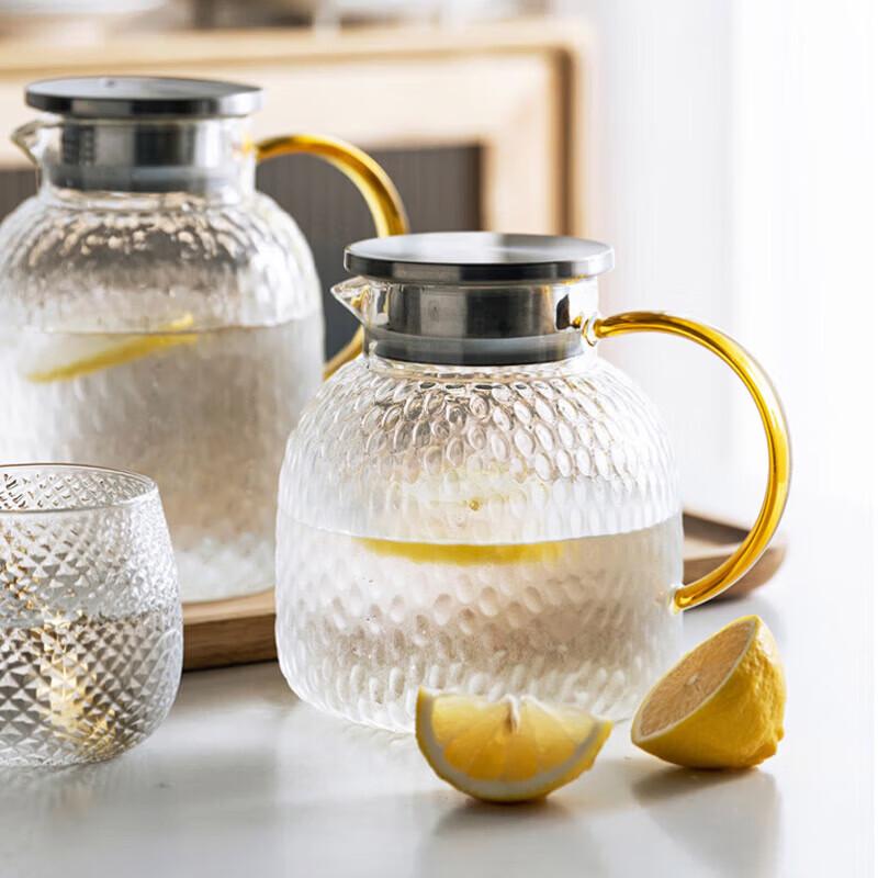 Zhuopu 1300ml High Borosilicate Glass Pitcher