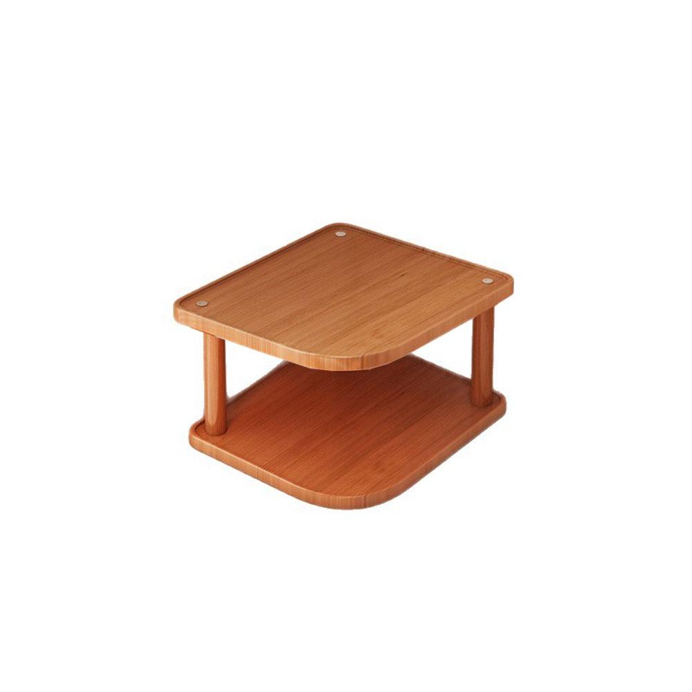 Stackable Desktop Corner Stand Vertical Design Corner Storage Rack Wood Book Shelf  Household