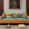 Nordic Luxury Sofa Cover for 3 Seater Gold Strap Loveseat Leather Couch Slipcover Patchwork Chair Furniture Protector Customize