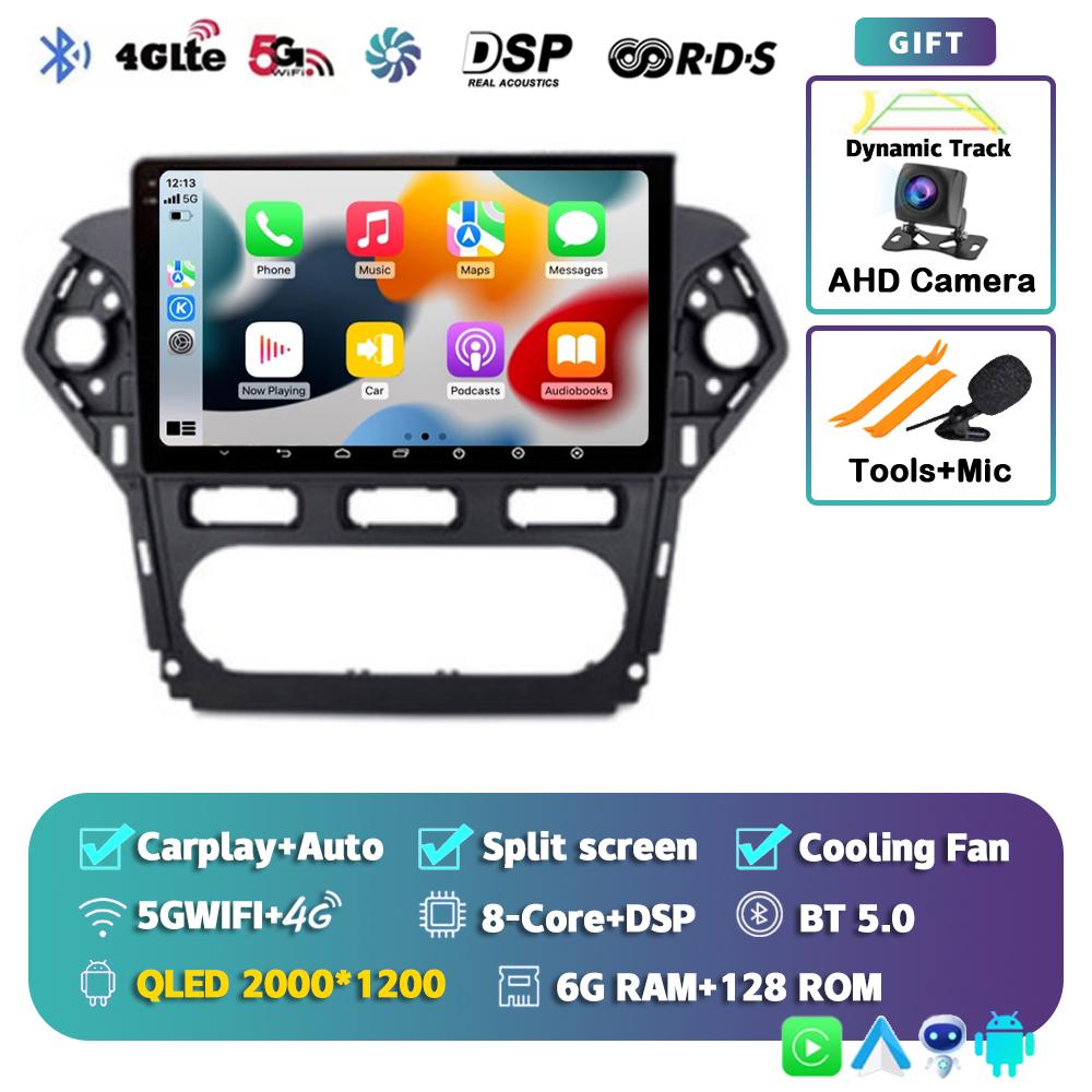 Android 14 Carplay For Ford Mondeo 4 2010 2011 2012 213 2014 Car Radio Multimedia Video Player Navigation Stereo GPS 2din Audio