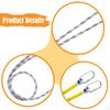 Safety Harness Lanyard with Carabiner for Climbing Outdoor Activities Caving Single Hook