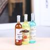 5Pcs 1:12 Dollhouse Miniture Simulation Wine Bottle Kitchen Living Room Decoration Accessories