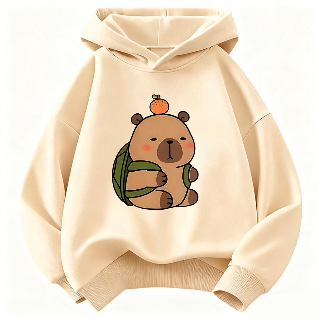 Nieuwe Kawaii Capybara Kinder Hoodie Sweatshirt Schattige Hoody voor Jongens Meisjes Lente Casual Hoodies