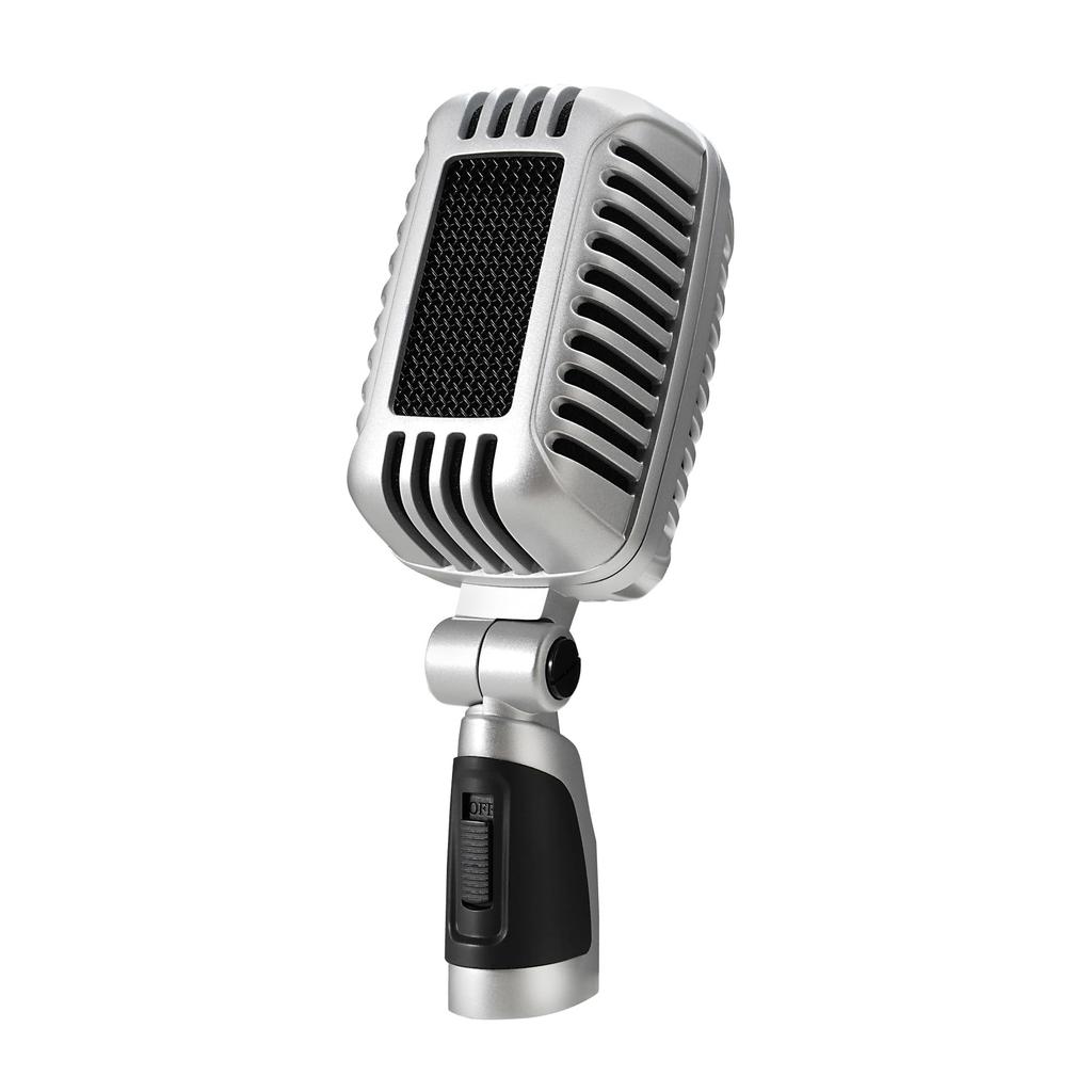 CAROL Retro Dynamic Microphone Ultra Unidirectional Skeleton Type Vocal Microphone Karaoke Microphone Classic Live Stage Performance Microphone Video