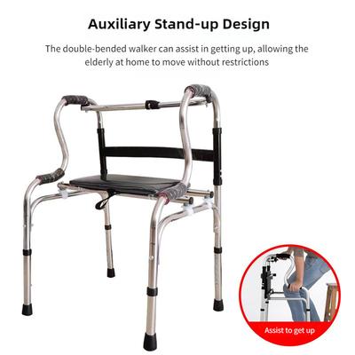 Portable Elderly Armrest Frame Height Adjustable Assistant Stand Up Tool Foldable Aluminum Alloy Walking Aid