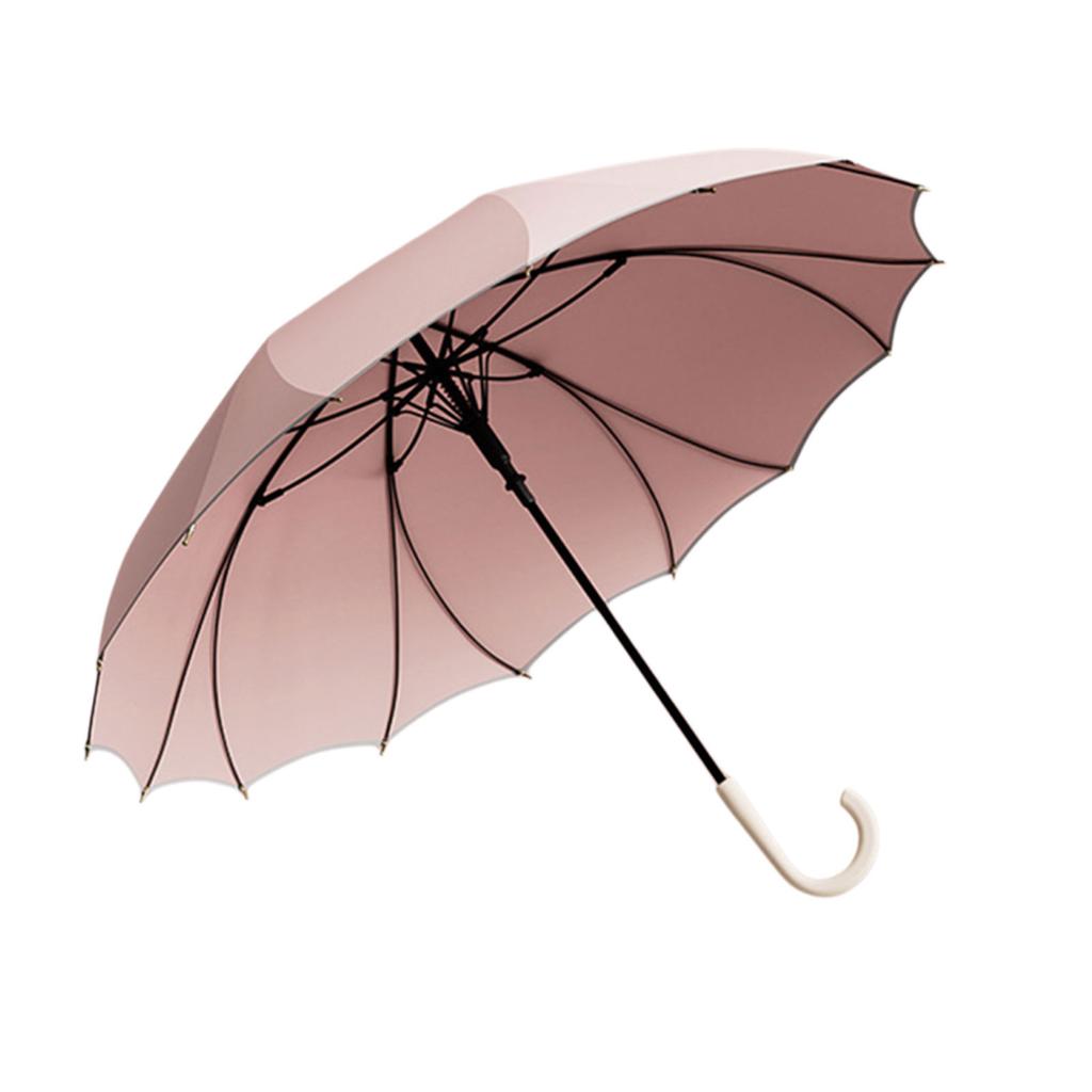 Rain Umbrella Automatic Open with Reflective Trim for Safe Night Walking and Durable Wind Resistant Design
