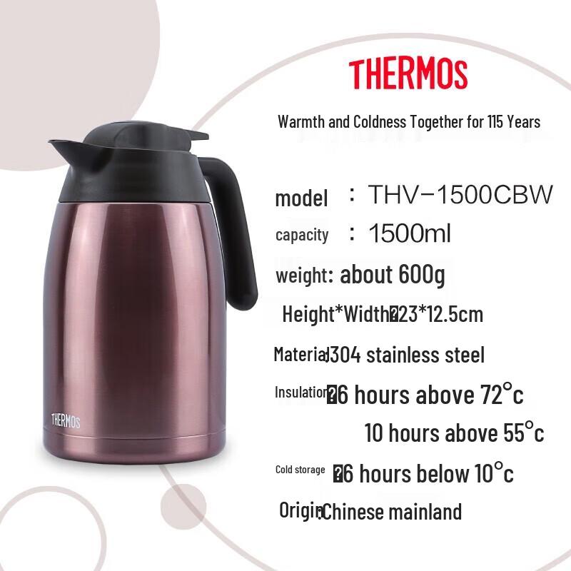Thermos Large Capacity Stainless Steel Vacuum Flask