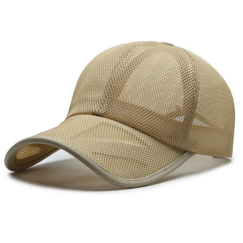 Summer Baseball Cap Mesh Travel Running Sun Hats Adjustable Breathable Outdoor Sports Quick Dry Hat for Men Wome