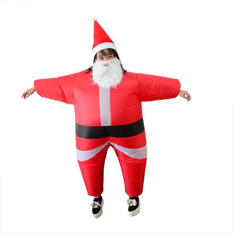 Рождественский Маскарадный Надувной Костюм Санта-Клауса One Size