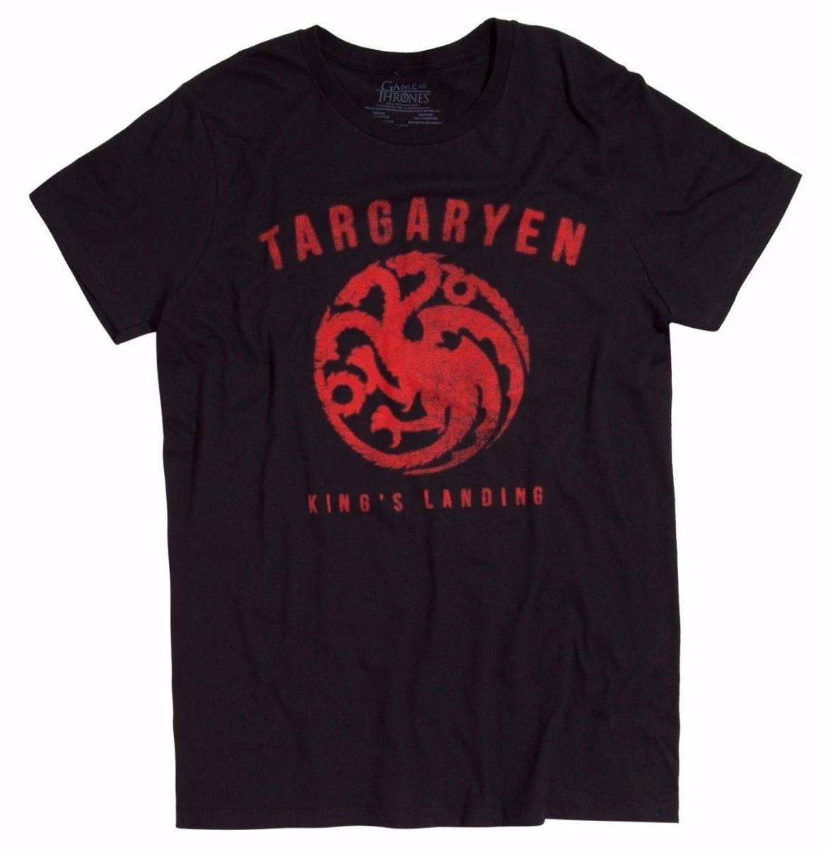 

Game Of Thrones TARGARYEN KING S LANDING 100% Cotton T-shirt Mens Tees Top NWT& Official S разноцветный