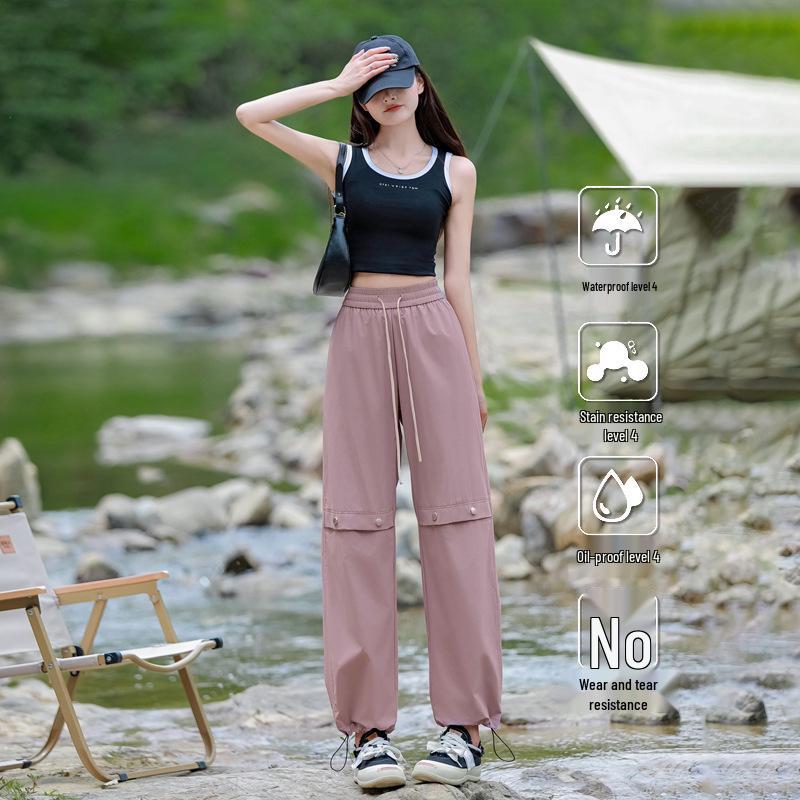 Women's Summer Windproof & Waterproof Hiking Pants - Ice Silk Casual Trekking & Camping Sportswear