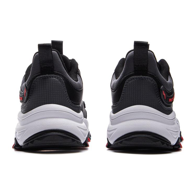 Li Ning Kids Versatile Shock Absorbing Low Top Casual Shoes Kids Casual Shoes Black YKCU192-11