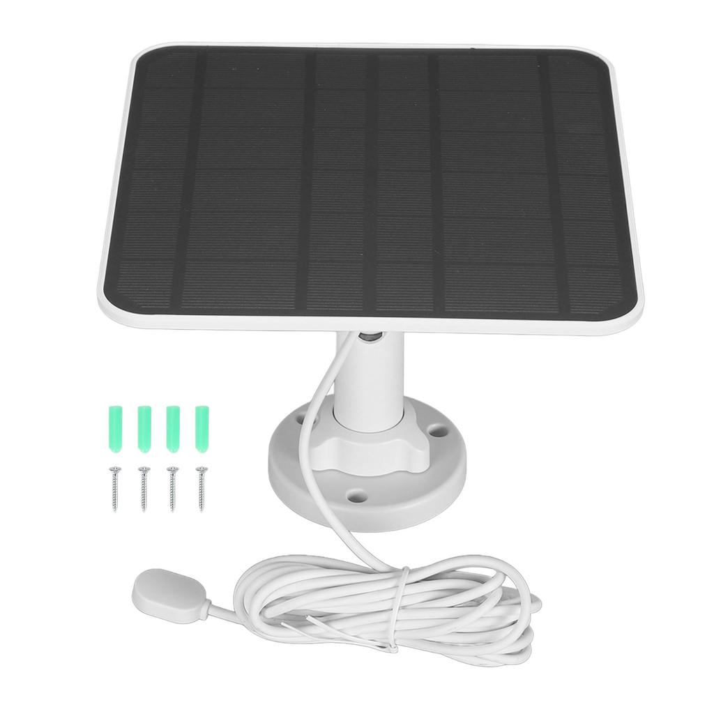 12W Solar Panel Charger IP65 Waterproof Magnetic Charging Security Camera Solar Power Supply for