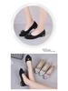 Women's Summer Suede Bow Low-Heel Rhinestone Casual Shoes