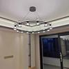 Modern Italian Minimalist Glass Chandelier for Living Room or Bar
