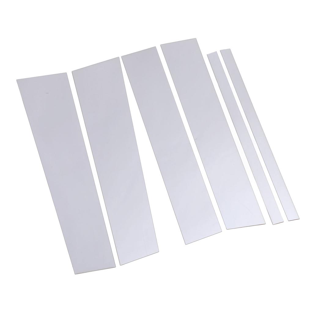 6Pcs Pillar Post Cover Trim Mirrored Finish Weather Resistant Easy Installation Pillar Post Trim for   2004 to 2015