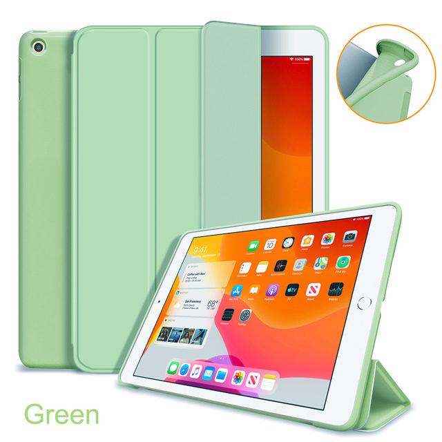 Capa com suporte triplo para iPad air 1 2 3 iPad pro 10.5 Capa Traseira de Silicone Macio ipad 2 3 4 7 8 9 pro 11 Geração Capa Protetora à Prova de Choque cover