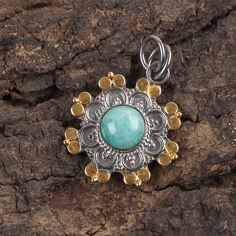 Amazonite Pendant, 925 Solid Sterling Silver Pendant Handmade Gemstone Jewelry, Gifts For Wife Brand New Pendant