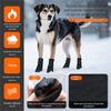 4PCS Dog Boot Water Resistant Antiskid Paws Protecting Comfortable For Big Dogs Various Weather Walking Hiking