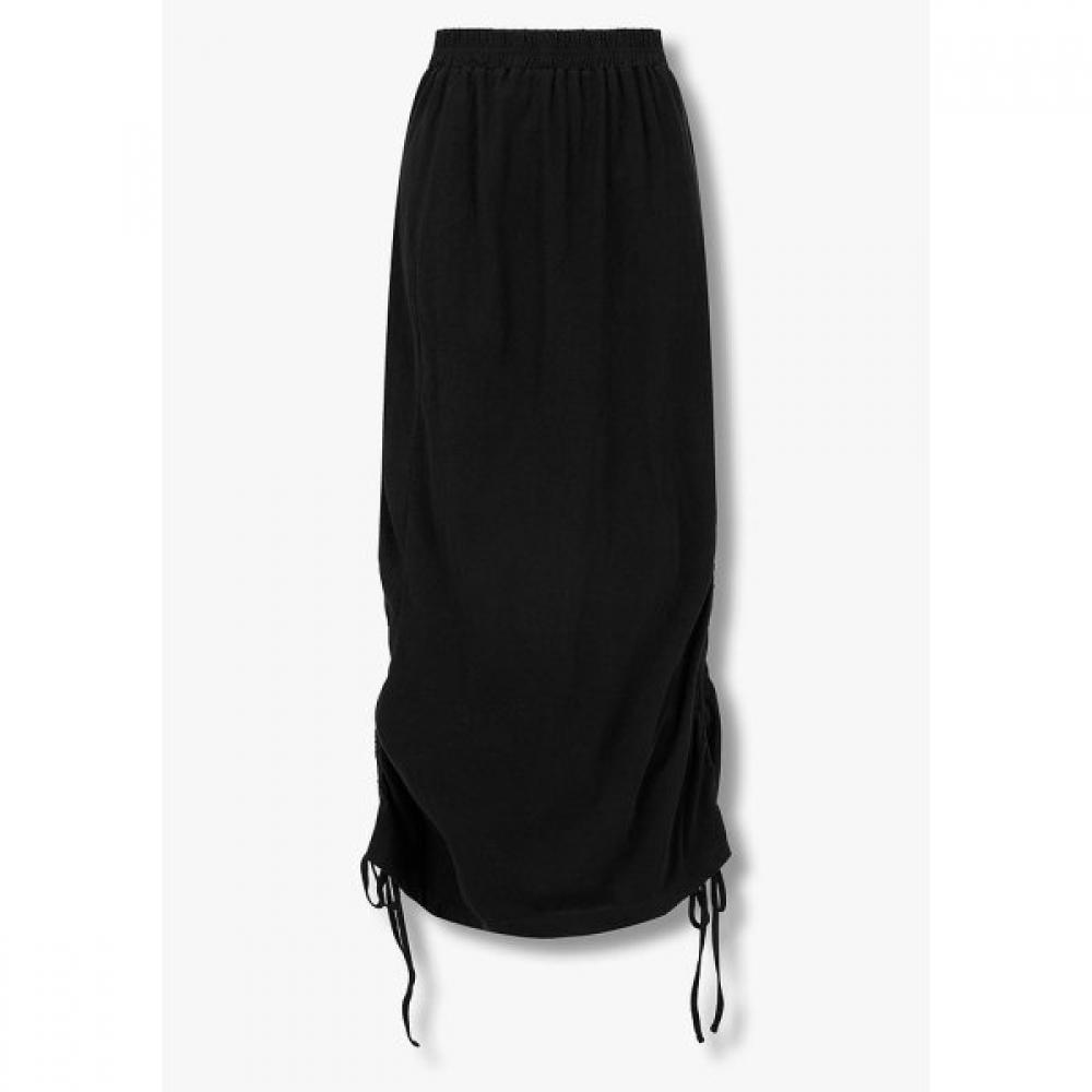 Studio Tomboy Shirring String Banding Long Skirt 9106232219 blacks/OS
