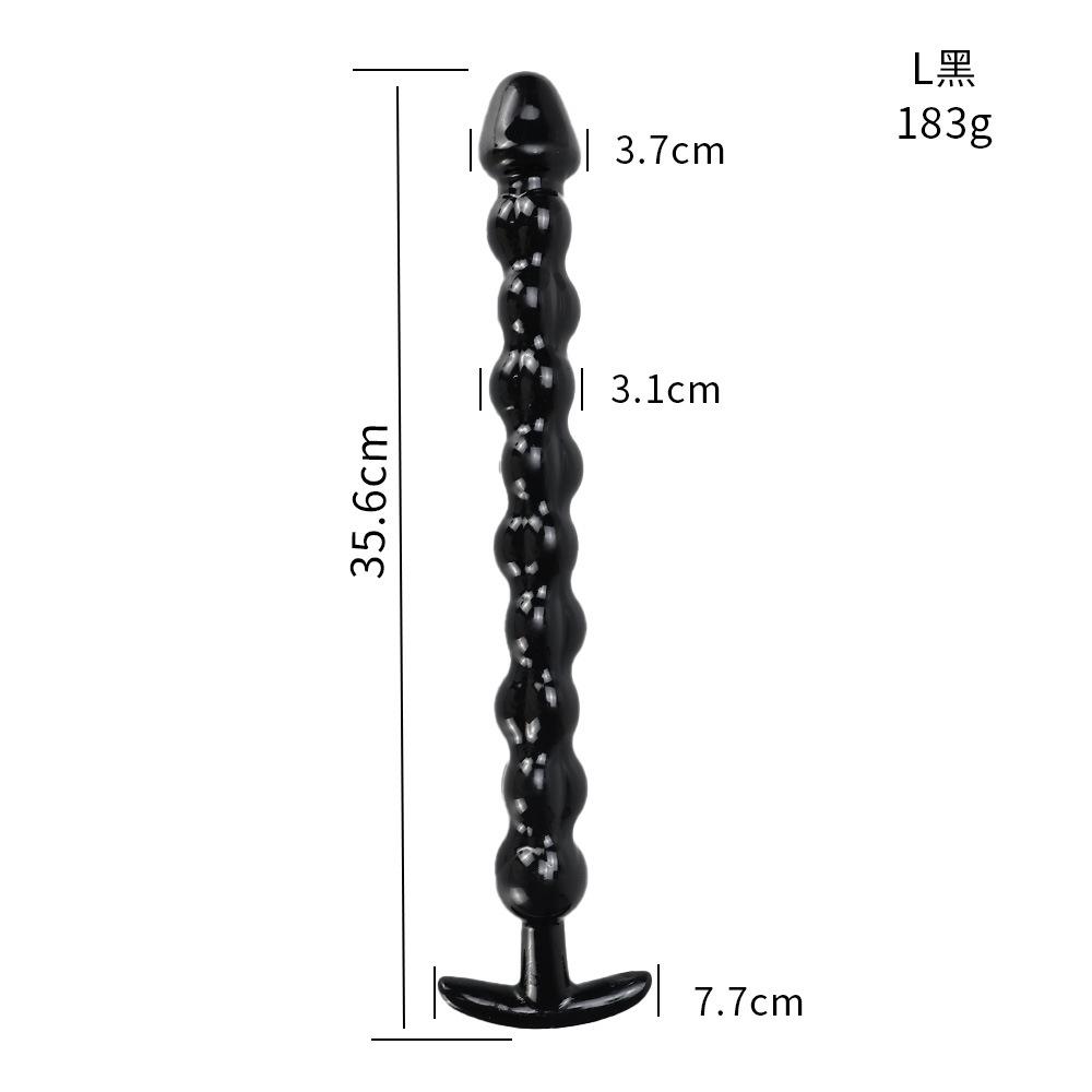 40cm Glass Dildo Artificial Penis Dick Crystal Anal Bead Butt Plug Prostate Massage Masturbate Sex Toy For Adult Women