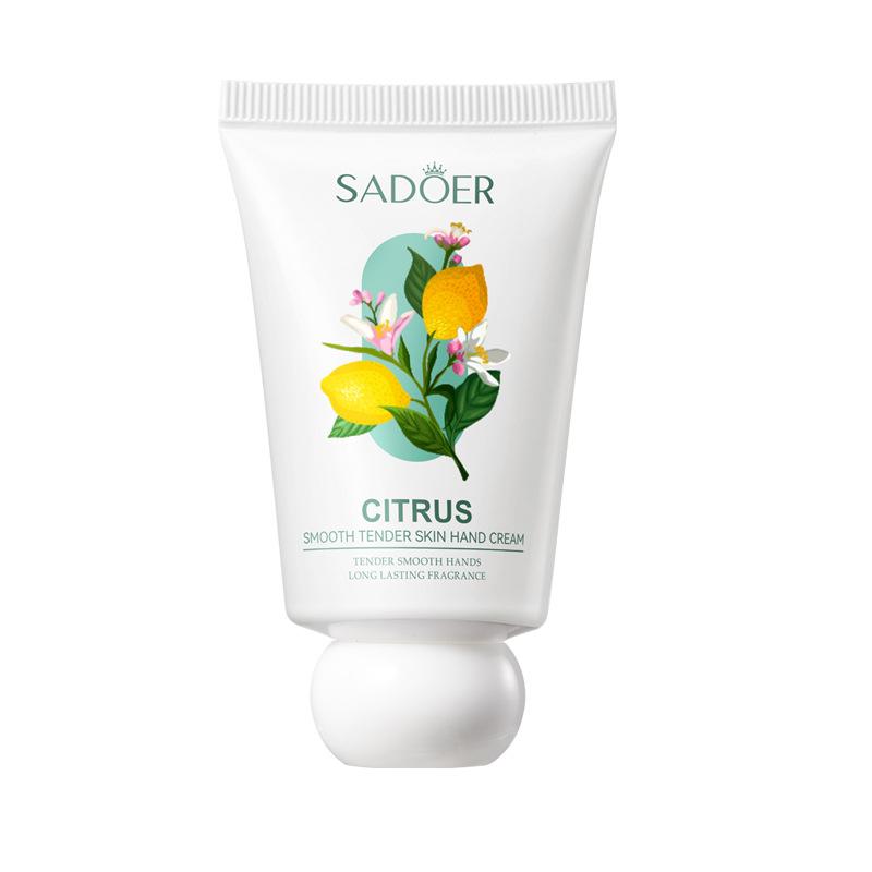 Voňavý krém na ruky SADOER hydratačný a zvláčňujúci jesenný a zimný prúžkovaný krém na ruky