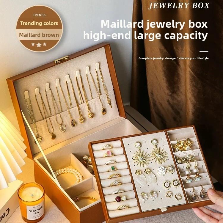 Vintage Jewelry Box High End Exquisite Storage For Necklaces And Earrings For Gift Giving