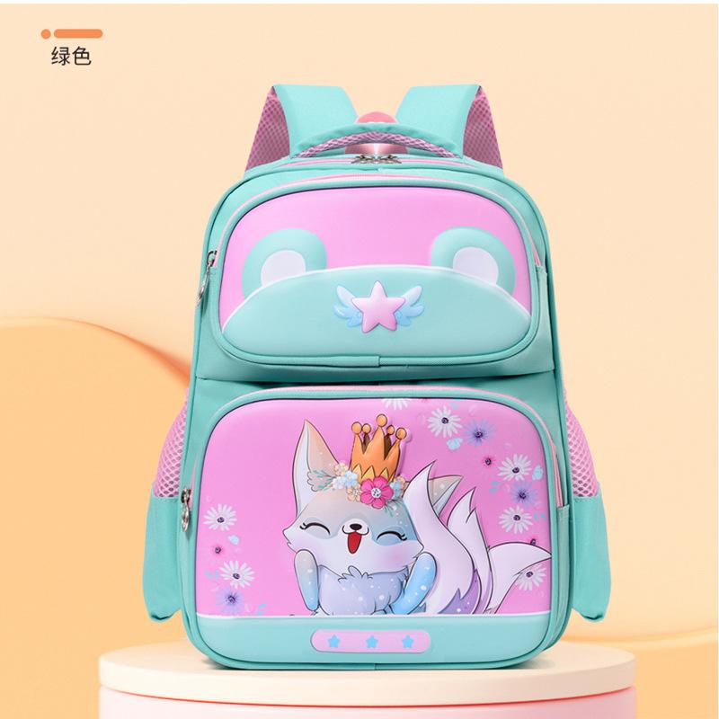 School Bag New 1-3 Grades Cartoon Waterproof Large-capacity Backpack Ridge Protection To Reduce the Burden Casual Versatile Love