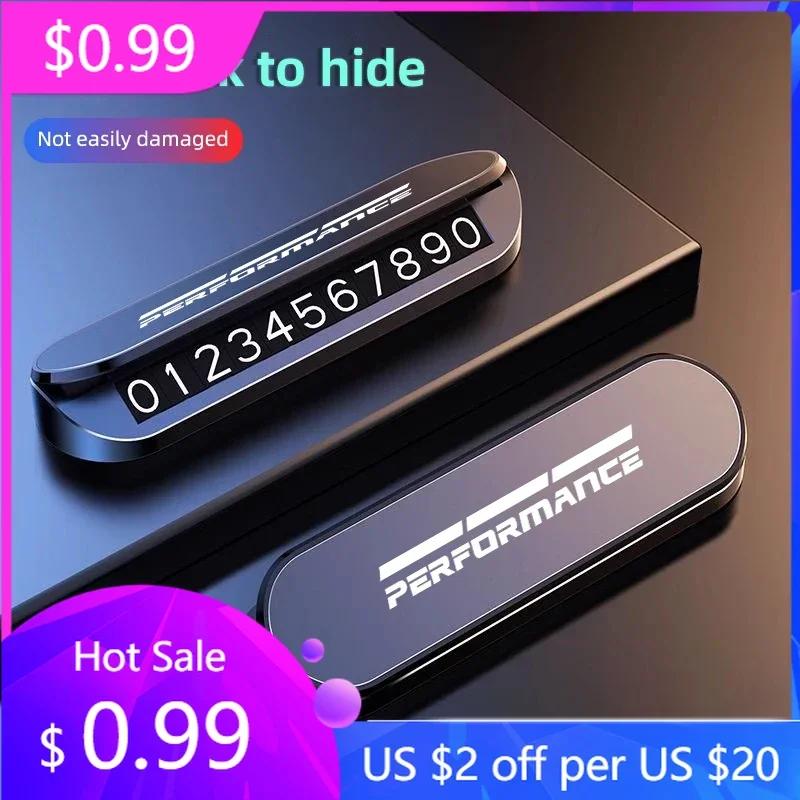 Car Sticker 2025 Hot For BMW E46 E90 E60 F10 E39 F30 Car Parking Card Phone Number Car Phone Holder Telephone Number Plate Car-s