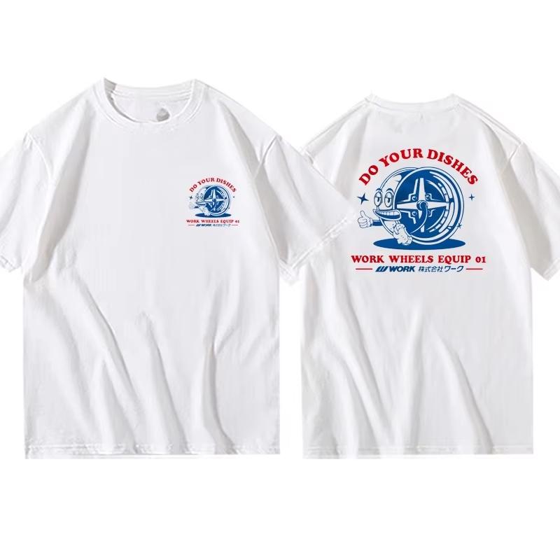 New Snail Wheel Hub Work Forged Keeping Wheels Printed Graphic T-shirt Men's Short Sleeve T-shirt High Quality Women's Clothing