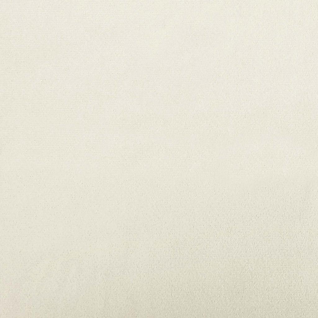 Floor Sofa Bed Cream 213 X 70 X 77 Cm Velvet