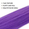 26Inch Synthetic Colored Braiding Hair Long Straight Ponytail Colorful Braiding Ponytail Hair Extensions Hair Accessories