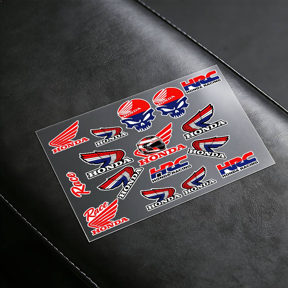 For HONDA Reflective Motorcycle Stickers, 3M Safety Warning At Night In The Dark Scooter Helmets KP5
