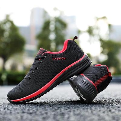 2025 Korean Style Plus Size Men's Flyknit Running Shoes – Trendy Casual Sports Footwear