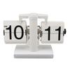 Retro Digital Flip Down Clock Battery Powered Flip Desk Clock with LED Ambient Light for Home Office Decor