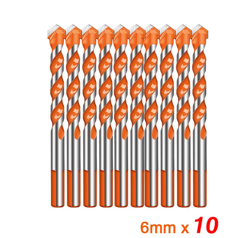 Ultimate Brill Bits Multi-Material Triangle Drill Bit Diamond Set for Tile Concrete Brick Glass Plastic Wood Stone 3-12mm